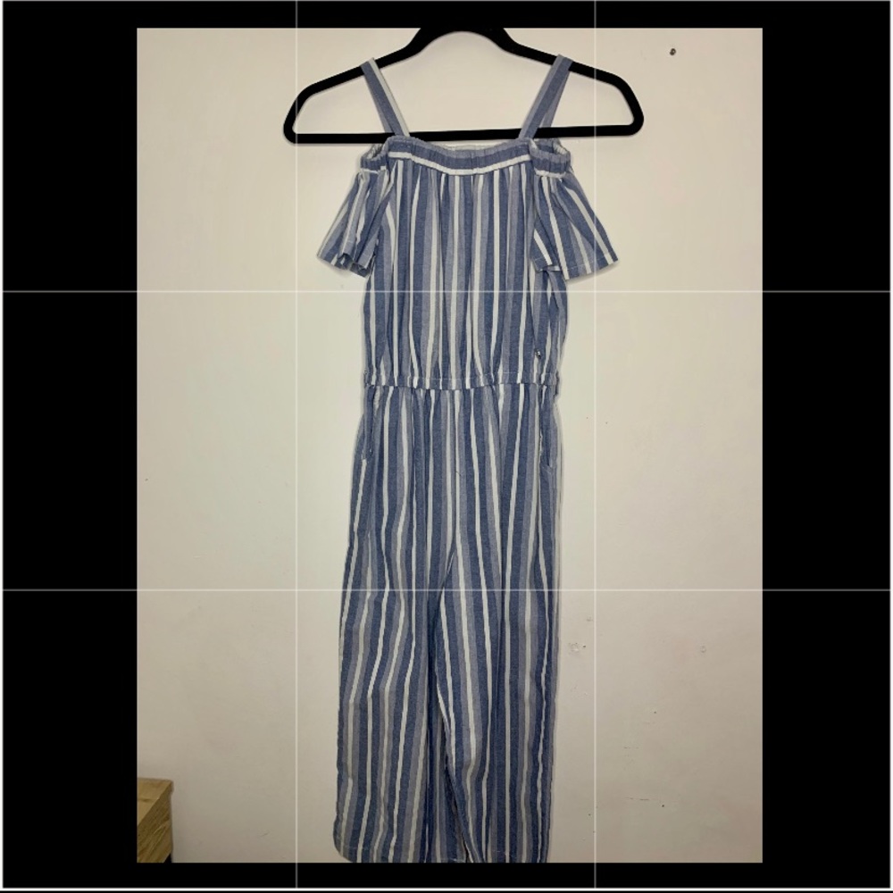 Blue And White Jumpsuit
